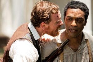 Solomon Northup (Chiwetel Ejiofor) is brutalised at the hands of psychopathic plantation owner Edwin Epps (Michael Fassbender) in 12 Years A Slave