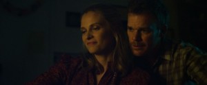 Richard Dane (Michael C. Hall) in a rare moment of peace with wife Ann (Vinessa Shaw) in Cold In July