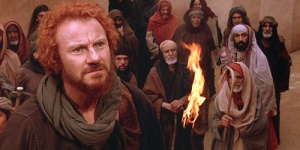 Judas (Harvey Keitel) and the disciples follow Jesus in The Last Temptation Of Christ