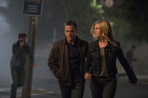 Back together again: Bourne (Matt Damon) and Nicky Parsons (Julia Stiles) in Jason Bourne